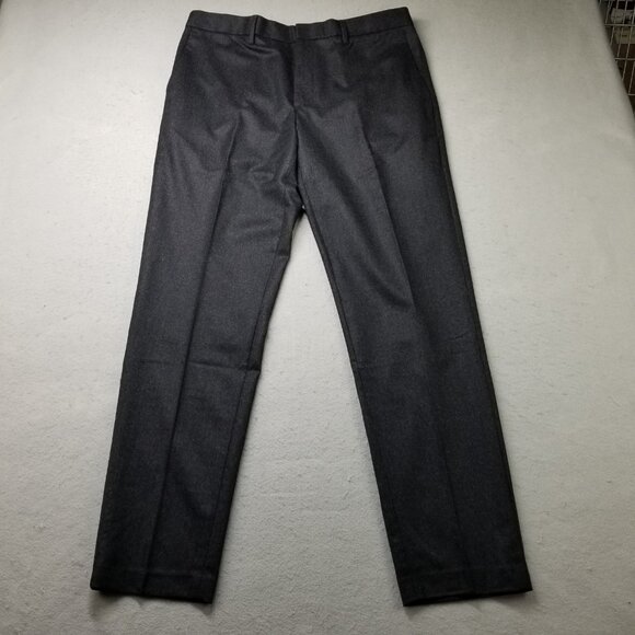 Banana Republic Pants Mens Gray Tapered Soft Virgin Wool Vitale Flannel 120's - Picture 4 of 13